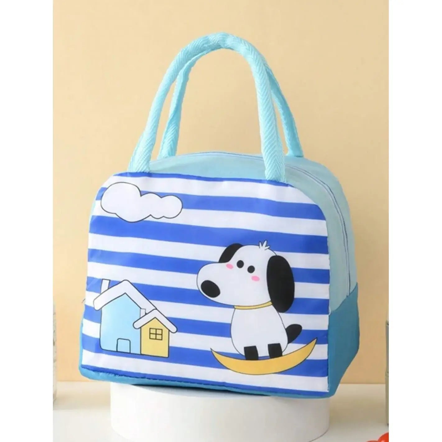 Geanta termoizolanta copii cu model catel pentru scoala si gradinita, 23 x 13 x 19 cm