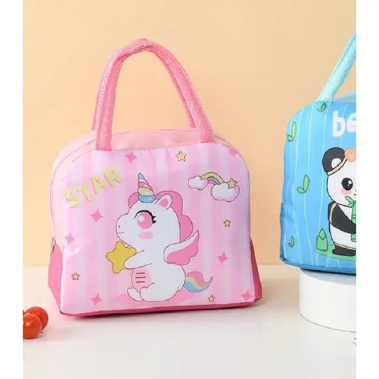 Geanta termoizolanta copii cu model unicorn pentru scoala si gradinita, 23 x 13 x 19 cm