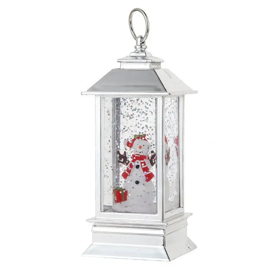 Felinar decorativ de Crăciun cu lumină LED – 5.3×5.3×13 cm