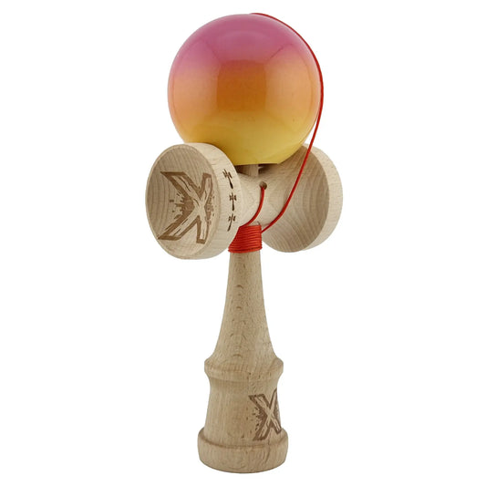 Kendama X, Profesionala, Super Sticky Cupe Mari, Roz/Portocaliu/Galben