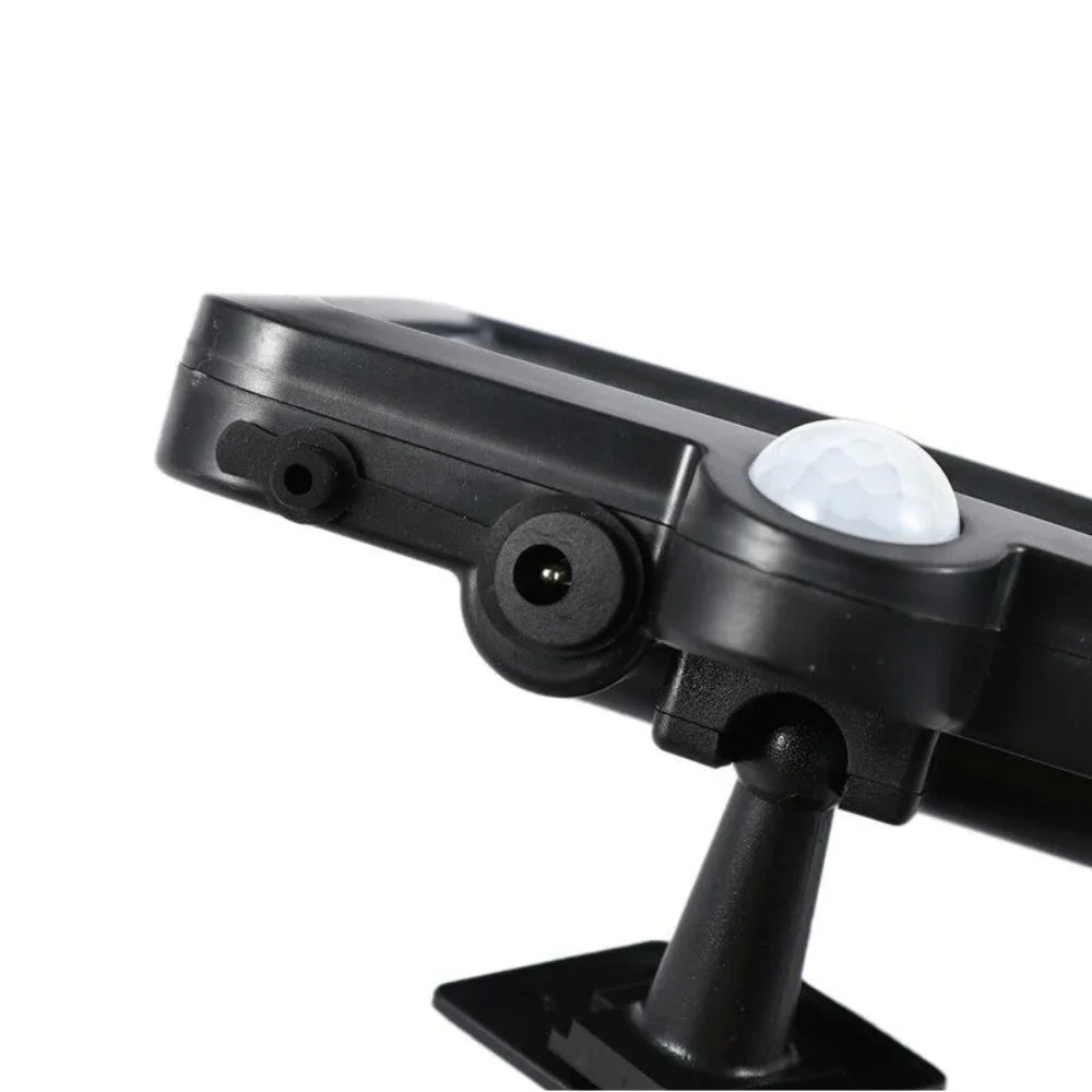 Lampa solara de exterior, cu senzor de miscare, 108 COB LED, 2400 lm, IP65, neagra