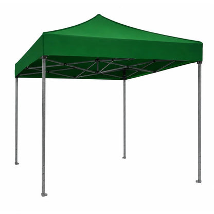 Cort pavilion pliabil 3x3 m, verde, cu cadru metalic, pentru gradina si curte