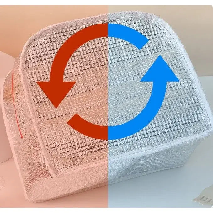 Geanta termoizolanta copii cu model foca pentru scoala si gradinita, 23 x 13 x 19 cm