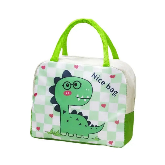 Geanta termoizolanta copii cu model dinozaur pentru scoala si gradinita, 23 x 13 x 19 cm