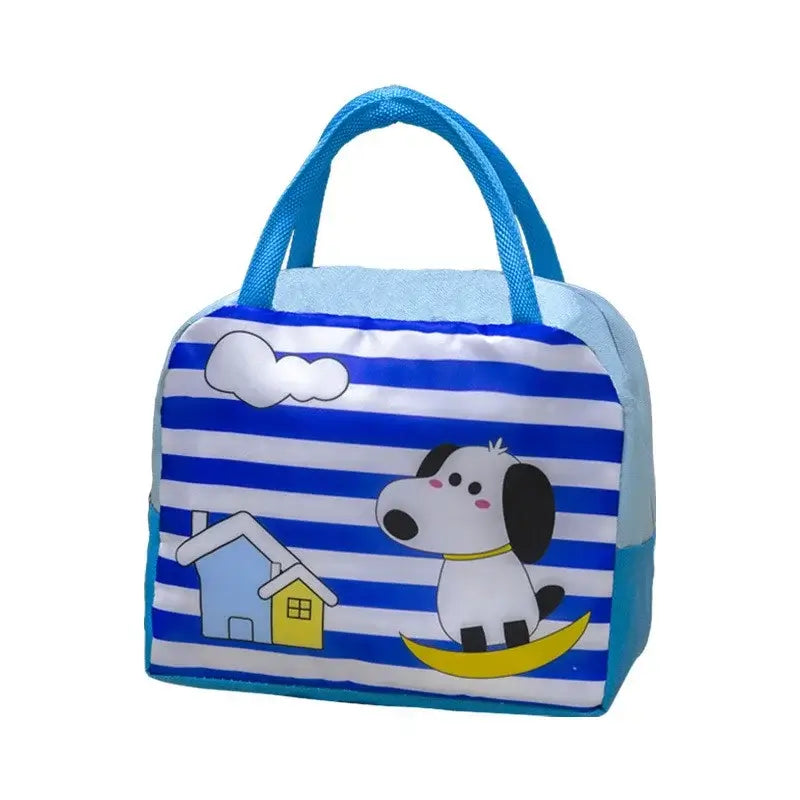 Geanta termoizolanta copii cu model catel pentru scoala si gradinita, 23 x 13 x 19 cm