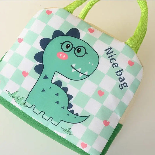 Geanta termoizolanta copii cu model dinozaur pentru scoala si gradinita, 23 x 13 x 19 cm