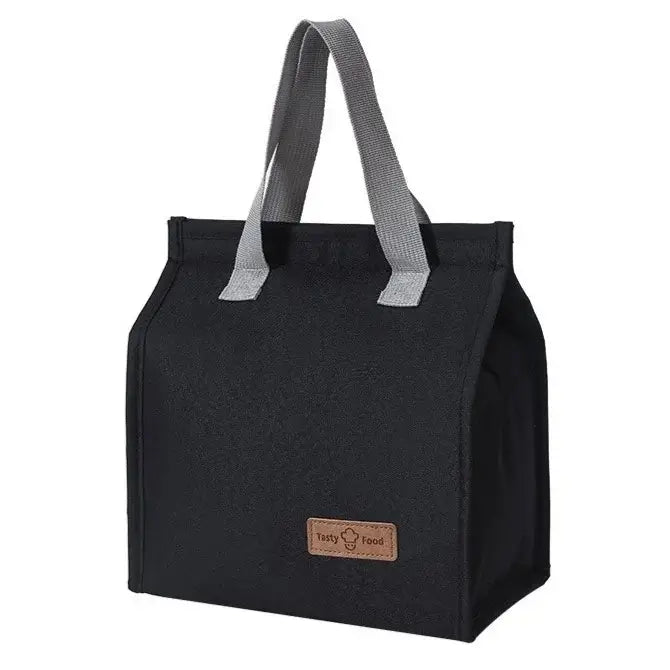 Geanta termoizolanta tip bento bag pentru pranz, 22.5 x 13 x 25.5 cm, 3.3 L, negru