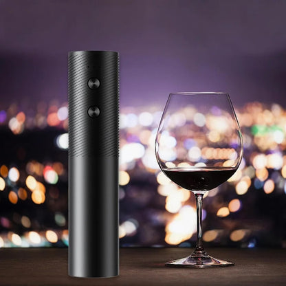 Tirbuson electric pentru vin, reincarcabil USB, baterie 500 mAh, 20W, negru
