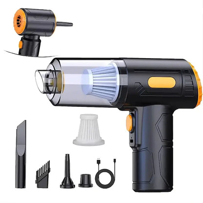 Aspirator portabil 4-în-1 fără fir, 32×15 cm, Negru