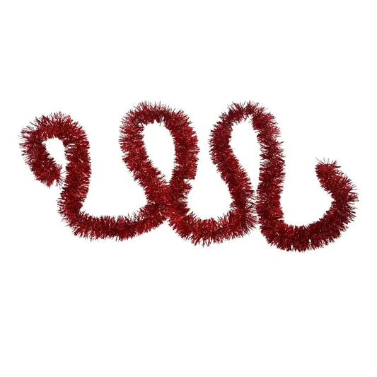 Betala craciun, rosu, 2 m x 7 cm, folie pvc, interior exterior