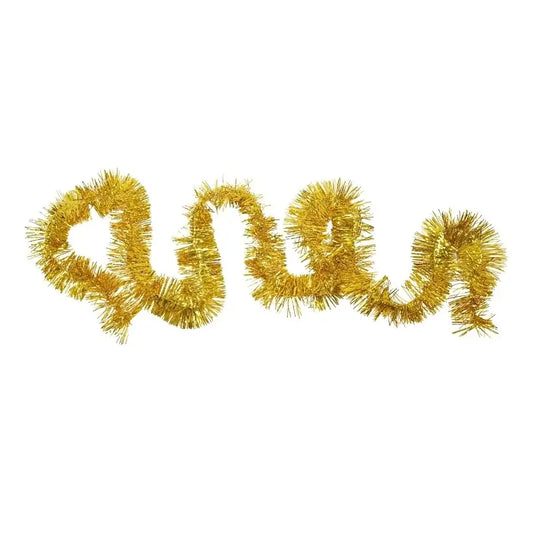 Betala craciun, auriu, 2 m x 7 cm, folie PVC, interior exterior