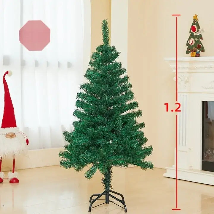 Brad artificial Craciun 120 cm 240 ramuri plastic suport clasic verde