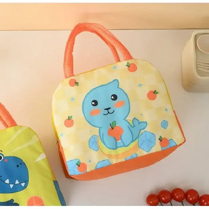 Geanta termoizolanta copii cu model foca pentru scoala si gradinita, 23 x 13 x 19 cm