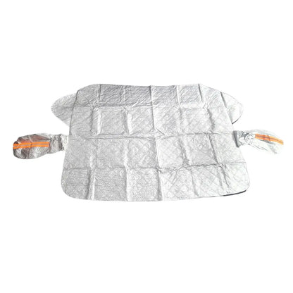 Husă protecție parbriz 150×110 cm – scut anti-zăpadă & anti-soare, argintiu