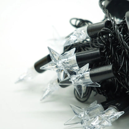 Instalație Crăciun liniară LED – 8 jocuri de lumină, fir negru, multicolor, interior/exterior