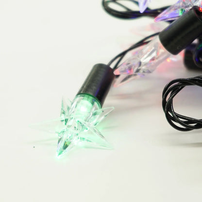 Instalație Crăciun liniară LED – 8 jocuri de lumină, fir negru, multicolor, interior/exterior