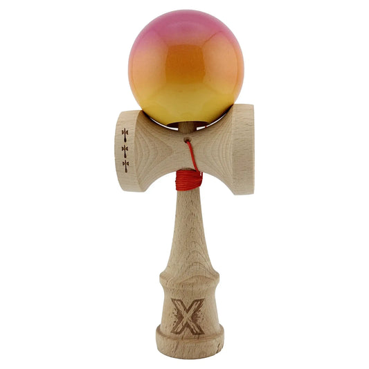 Kendama X, Profesionala, Super Sticky Cupe Mari, Roz/Portocaliu/Galben