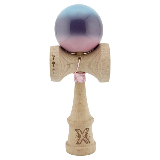 Kendama X, Profesionala, Super Sticky Cupe Mari, Albastru/Mov/Roz