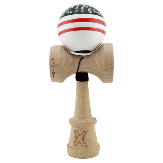 Kendama X Super Sticky Cupe Mari, Negru/Alb