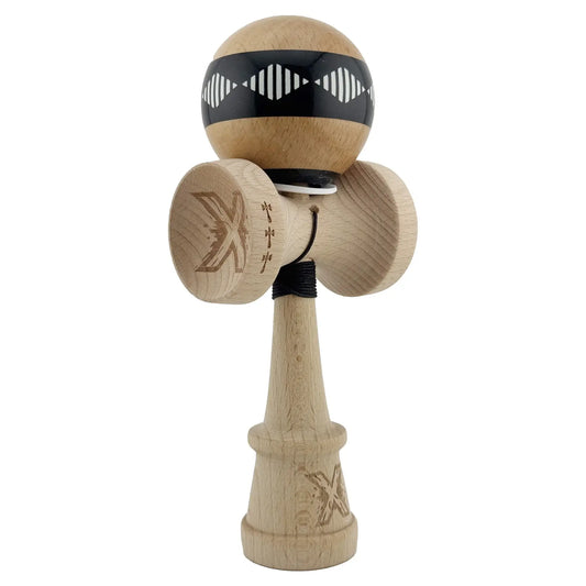 Kendama X, Profesionala, Super Sticky Cupe Mari, Negru/Maro