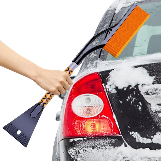 Perie de zăpadă cu racletă multifuncțională – demontabilă, mâner antiderapant, aluminiu + plastic, 68×24×11,1 cm