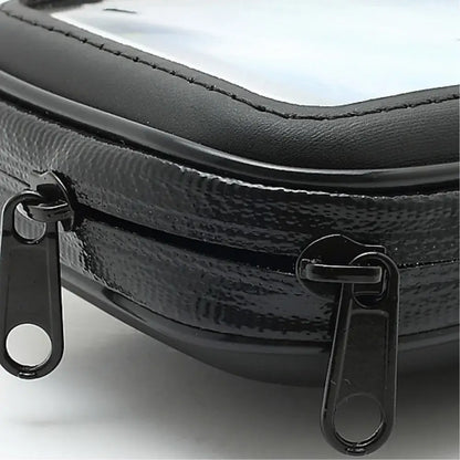 Suport husă telefon bicicletă / motocicletă – rezistent la apă și șocuri, touchscreen, rotativ 360°, pentru telefoane 4,8-5,4 inch, negru