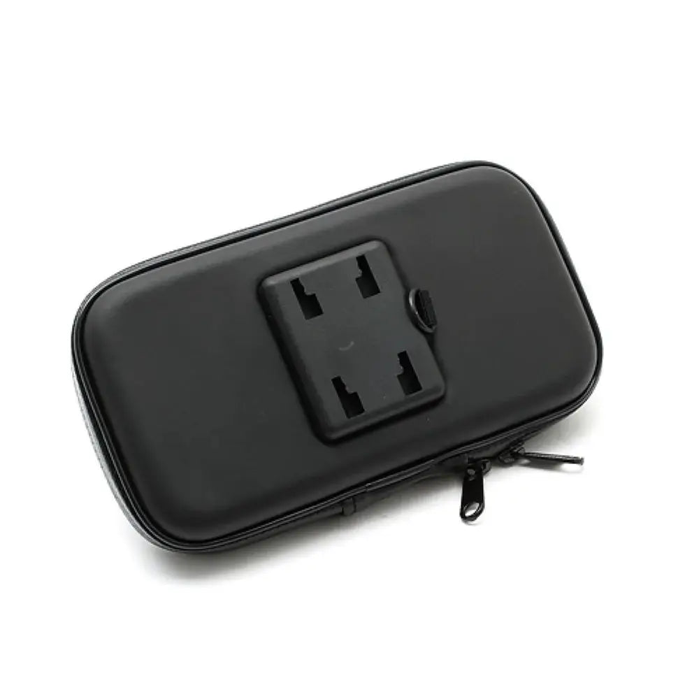 Suport husă telefon bicicletă / motocicletă – rezistent la apă și șocuri, touchscreen, rotativ 360°, pentru telefoane 4,8-5,4 inch, negru