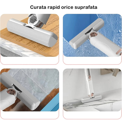 Mini mop de mână, burete pliabil 29.5x15.5 cm, absorbant și eficient